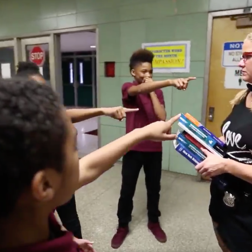 NYPD And Brooklyn Public School Students Use #MannequinChallenge To Tackle Bullying
